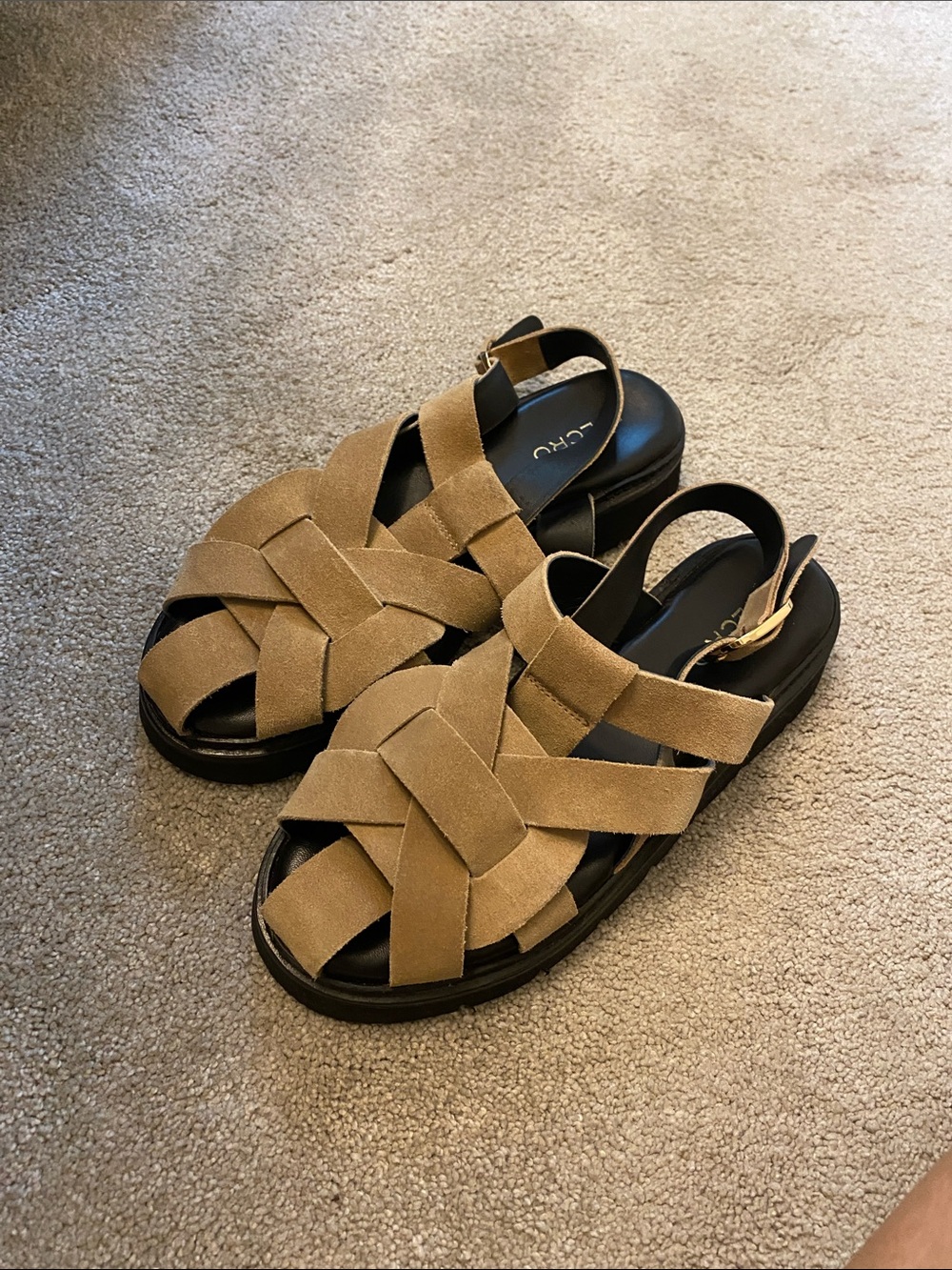 Pilcro Tan Fisherman Sandals - Never worn